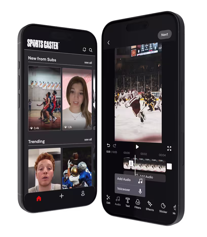 SportsCaster App Screenshot