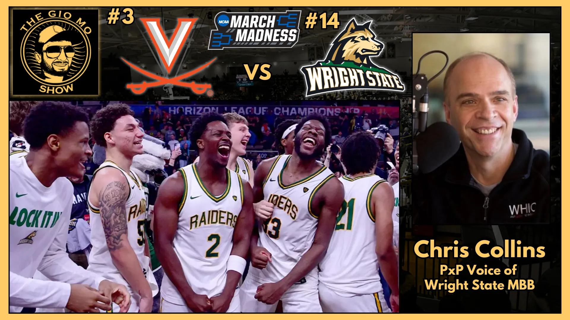Video thumbnail for video titled March Madness Preview: No 14 Wright State vs No 3 Virginia with Chris Collins