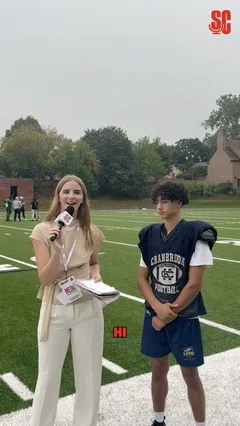 Video thumbnail for video titled  Dahlia Dimmer interviews Cranbrook defensive back Keyon