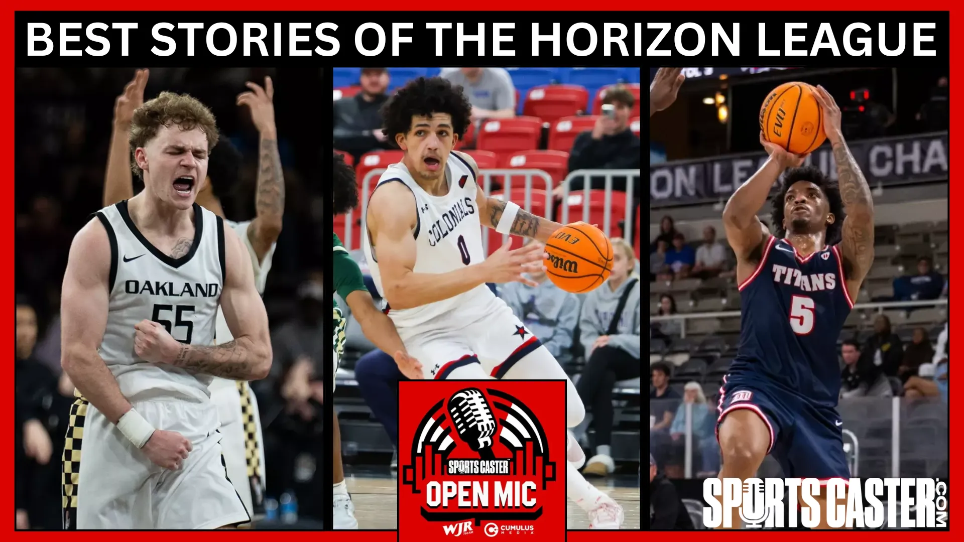 Video thumbnail for video titled SportsCaster Open Mic 47.3 - Best Stories of the Horizon League