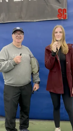 Video thumbnail for video titled Tennis Coach’s impact on life and others. 