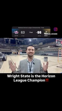 Video thumbnail for video titled Wright State Wins Horizon League Championship 