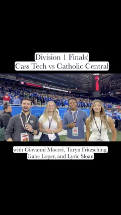 Vertical video: D1 State Finals: Cass Tech vs Catholic Central Pregame!