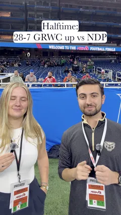 Video thumbnail for video titled GRWC Up Big at Halftime over NDP!