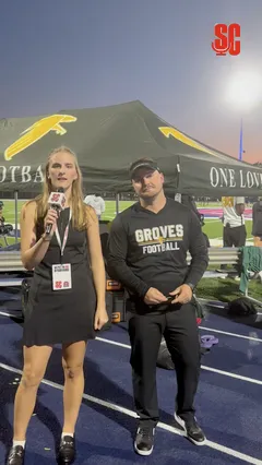 Video thumbnail for video titled Halftime Interview with Joe Rusek, Running Backs Coach