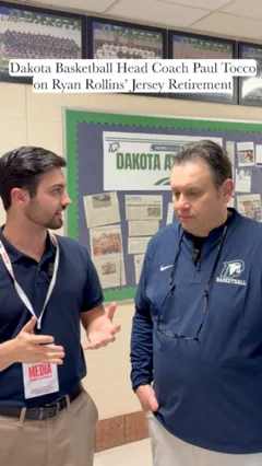 Video thumbnail for video titled Dakota Basketball Coach Paul Tocco After Ryan Rollins Night