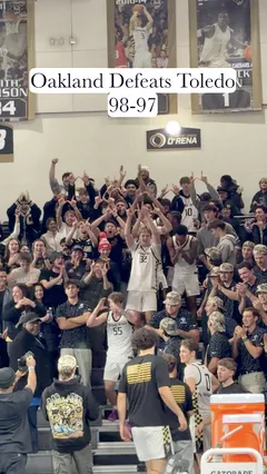 Video thumbnail for video titled Oakland Defeats Toledo in the O’Rena
