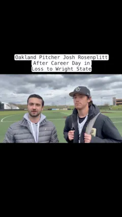 Video thumbnail for video titled Oakland’s Josh Rosenblitt After Career Day vs Wright State